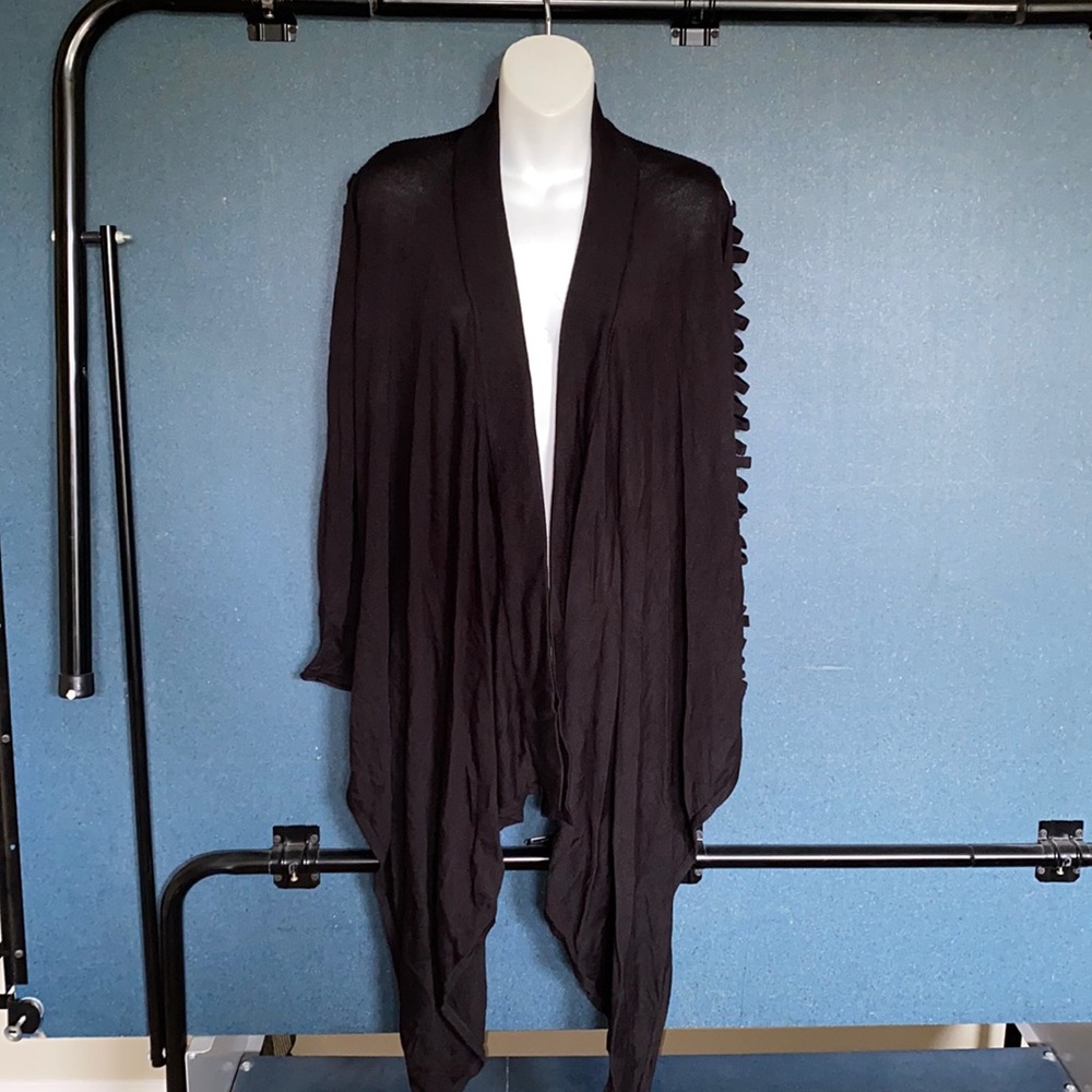 Boston proper hi lo L/S  cut out arms sweater XS